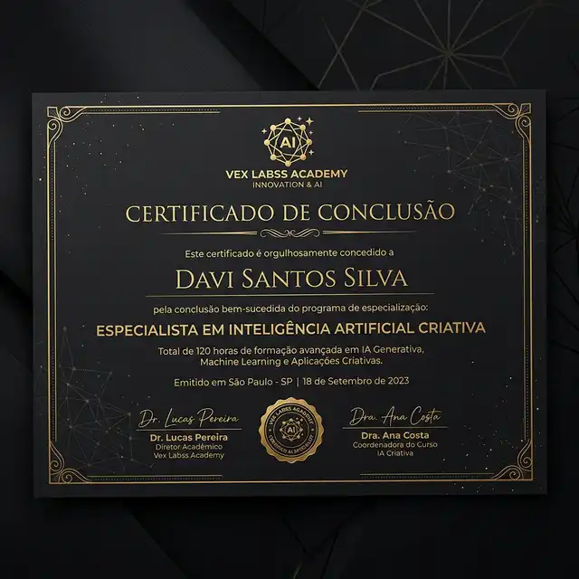 Certificado da Vex Labss